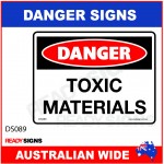 DANGER SIGN - DS-089 - TOXIC MATERIALS